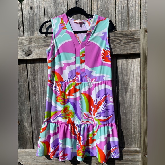 Jude Connally Multicolor Sleeveless Mini Dress - Picture 1 of 10